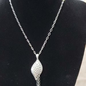 3/$18 Lia Sophia Silver Tone  Necklace - New - Lot 587